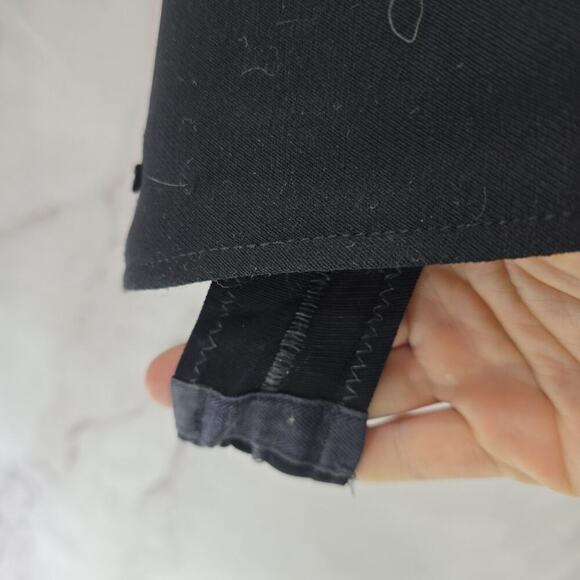 Vintage Ski Pants Mens 30 Black Red Racing Stripe 70s 80s Wool Stirrup Flare - Picture 12 of 14